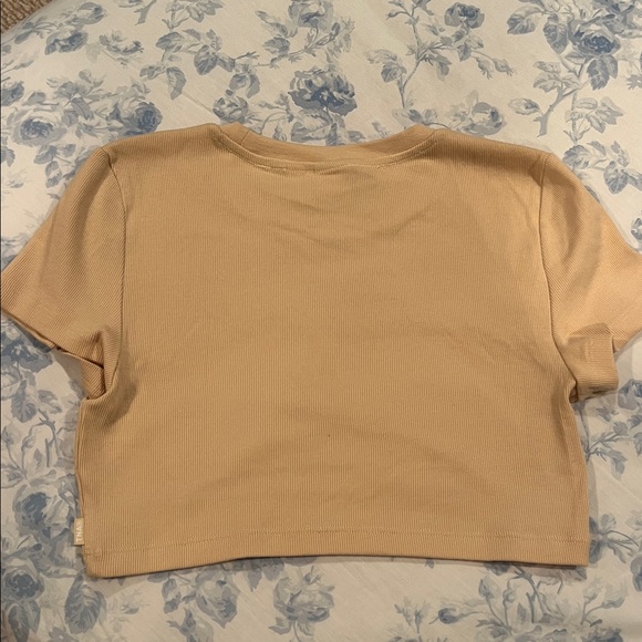 TNA Beige Ribbed Crop Top - Picture 5 of 5